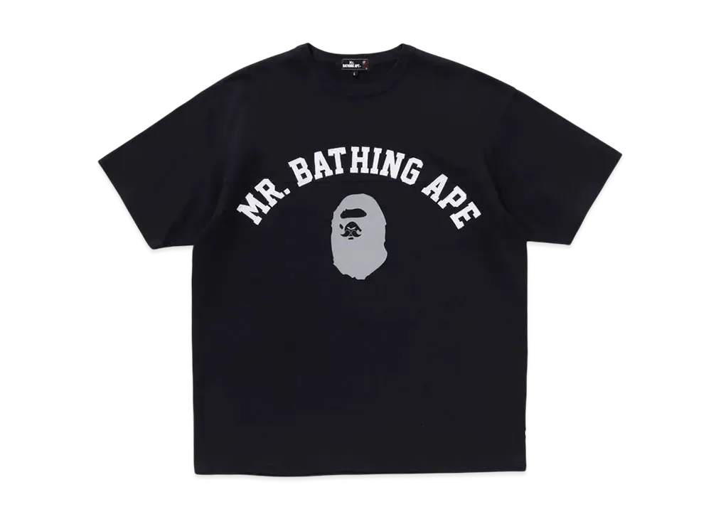A BATHING APE Print Tee #8 "Navy"