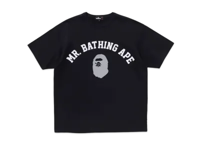 A BATHING APE Print Tee #8 "Navy"