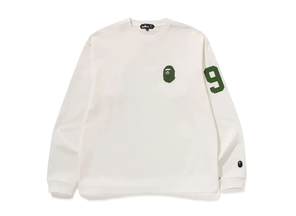 A BATHING APE Ls Print Tee #1 "White"