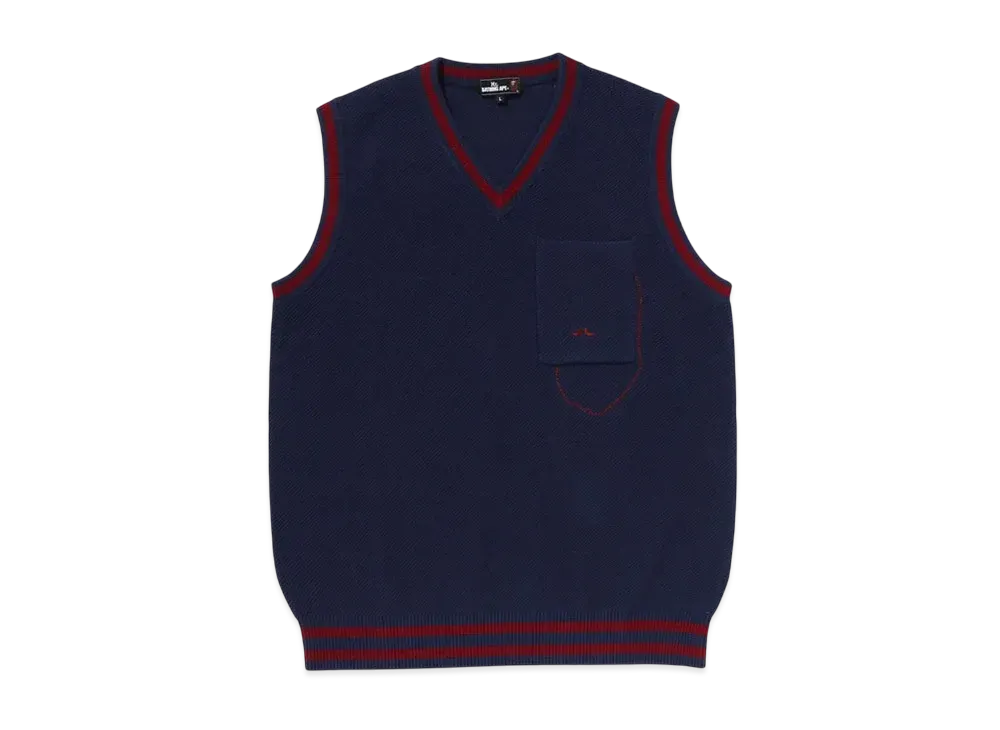 A BATHING APE Tank Top Sweater "Gray"