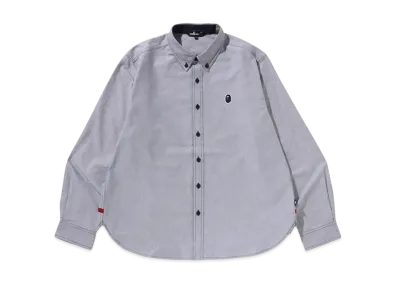 A BATHING APE Oxford Shirt "Navy"