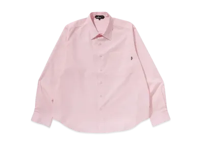 A BATHING APE Plain Dress Shirt "Pink"