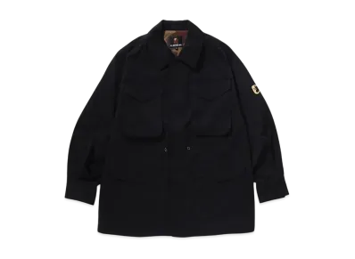 A BATHING APE Military Shirt Jacket "Black"