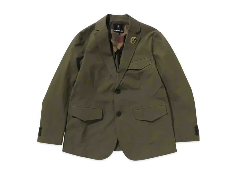 A BATHING APE Light Blazer With Metal Button Jacket "Beige"