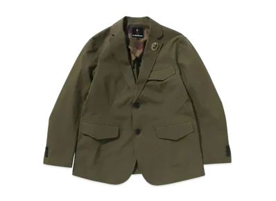 A BATHING APE Light Blazer With Metal Button Jacket "Beige"