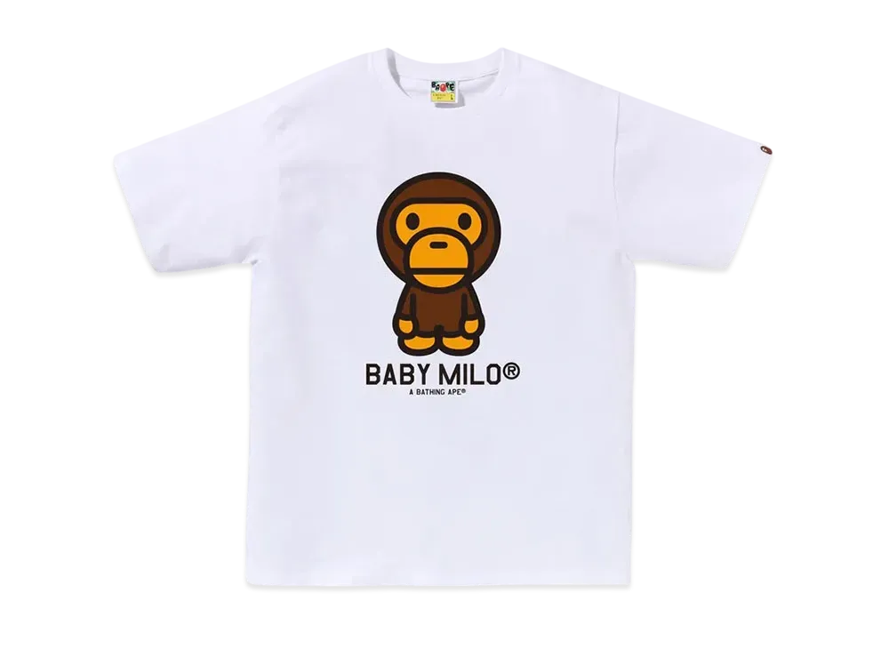 A BATHING APE Baby Milo Tee "White"