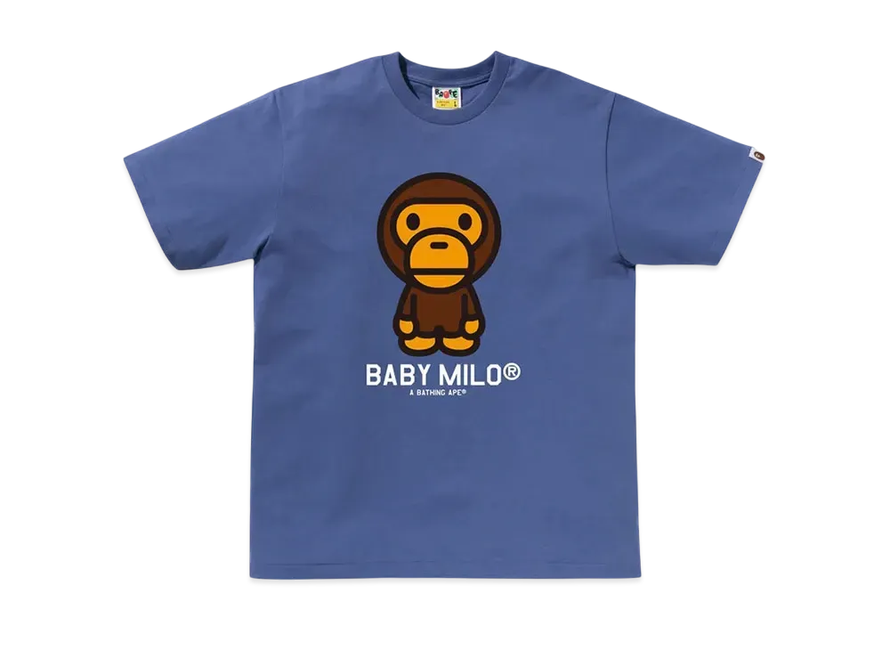 A BATHING APE Baby Milo Tee "Navy"