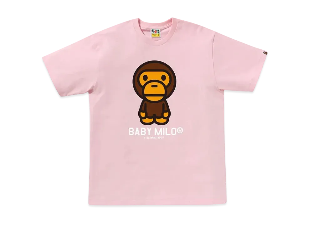 A BATHING APE Baby Milo Tee "Pink"