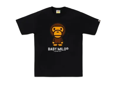 A BATHING APE Baby Milo Tee "Black"