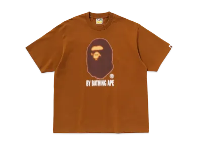 A BATHING APE Blur By Bathing Ape Relaxed Fit Tee "Brown"