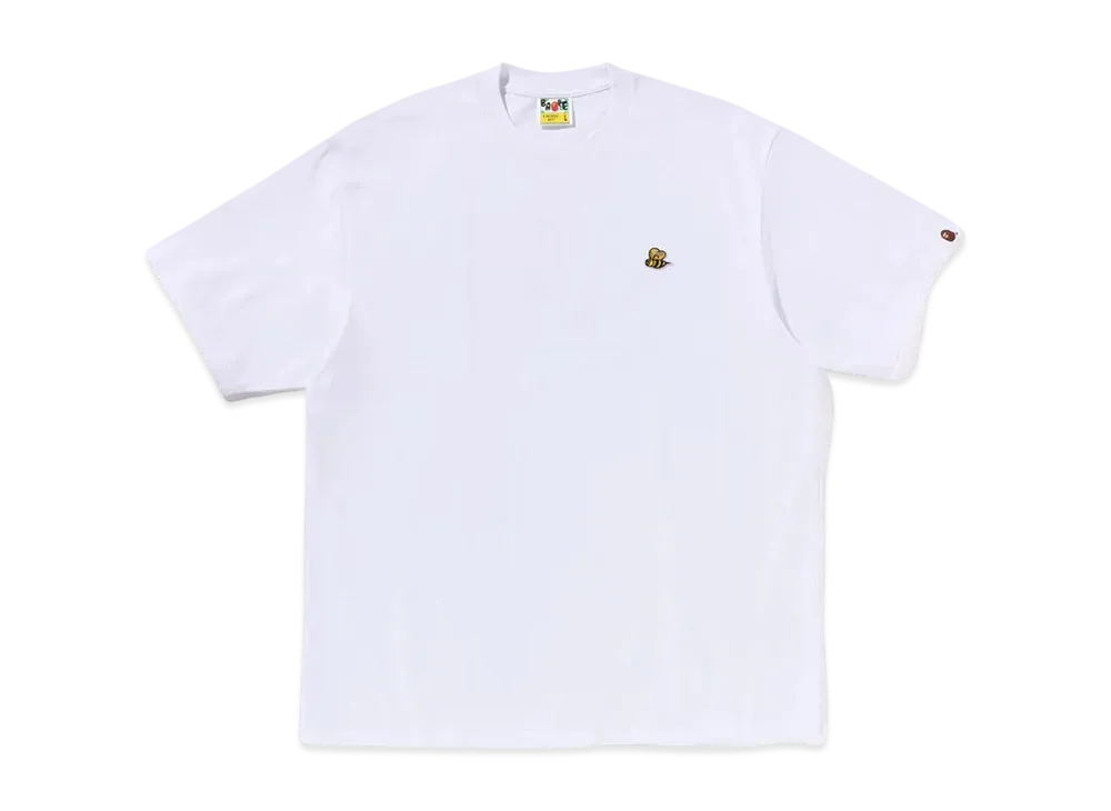 A BATHING APE One Point Bape Bee Relaxed Fit Tee "White"
