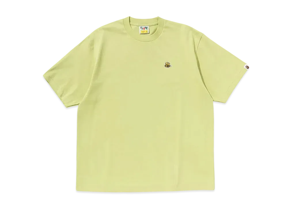 A BATHING APE One Point Bape Bee Relaxed Fit Tee "Yellow"