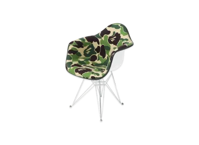 A BATHING APE x Modernica ABC Camo Upholstered Arm Shell Eiffel "Green"