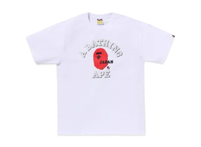 A BATHING APE Japan College Tee "White"