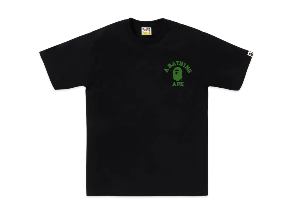 A BATHING APE ABC Camo College Ats Tee "Black/Green"
