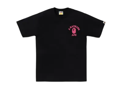A BATHING APE ABC Camo College Ats Tee "Black/Pink"