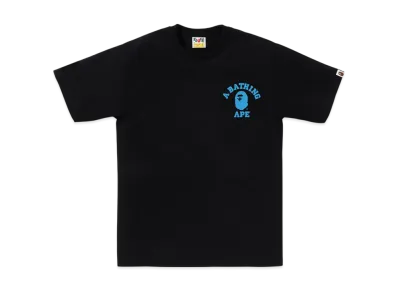 A BATHING APE ABC Camo College Ats Tee "Black/Blue"