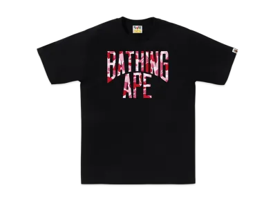 A BATHING APE ABC Camo Nyc Logo Tee "Black/Pink"