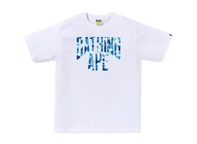 A BATHING APE ABC Camo Nyc Logo Tee "White/Blue"
