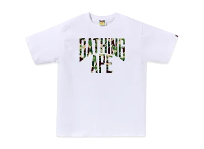 A BATHING APE ABC Camo Nyc Logo Tee "White/Green"
