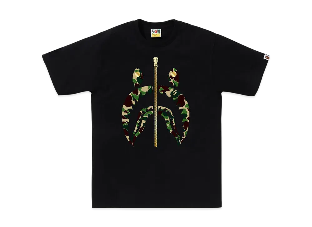 A BATHING APE ABC Camo Shark Tee "Black/Green"
