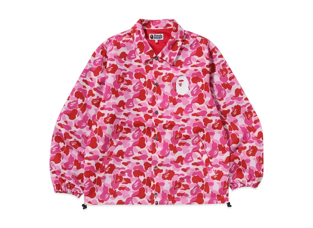 A BATHING APE ABC Camo Coach Jacket "Pink"