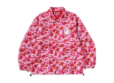 A BATHING APE ABC Camo Coach Jacket "Pink"
