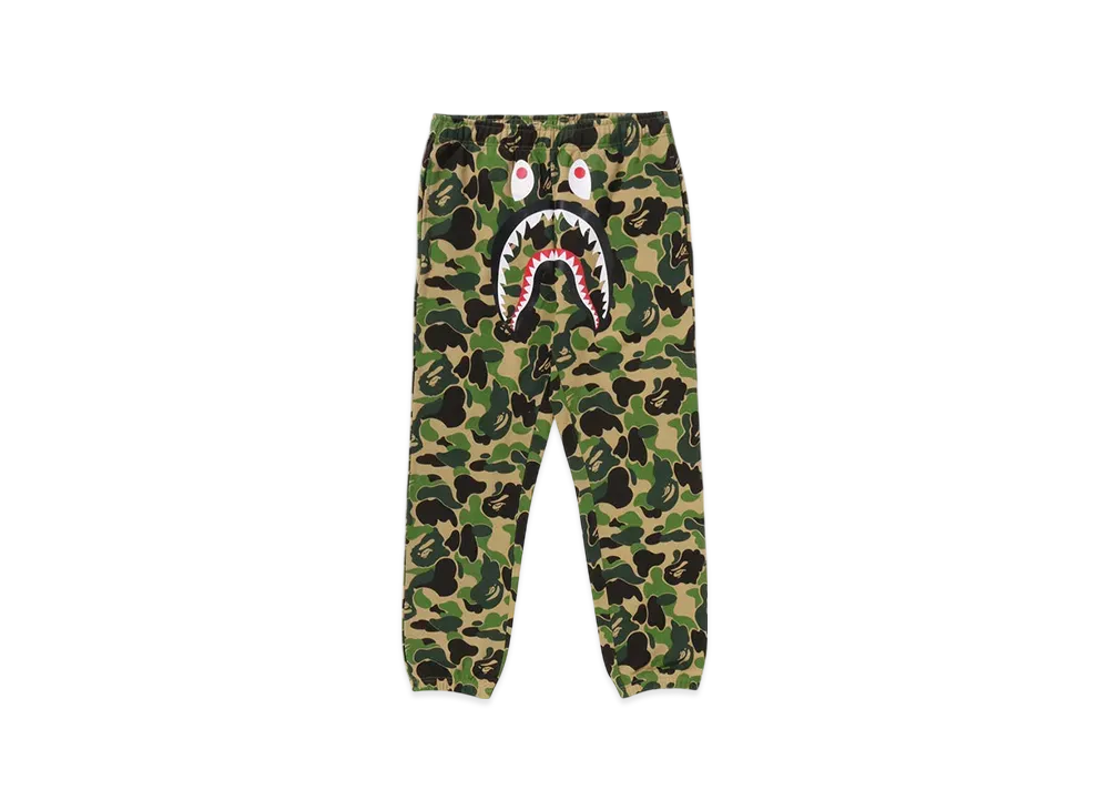 A BATHING APE ABC Camo Shark Regular Fit Sweat Pants "Green"