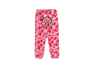 A BATHING APE ABC Camo Shark Regular Fit Sweat Pants "Pink"