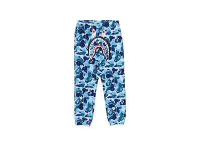 A BATHING APE ABC Camo Shark Regular Fit Sweat Pants "Blue"