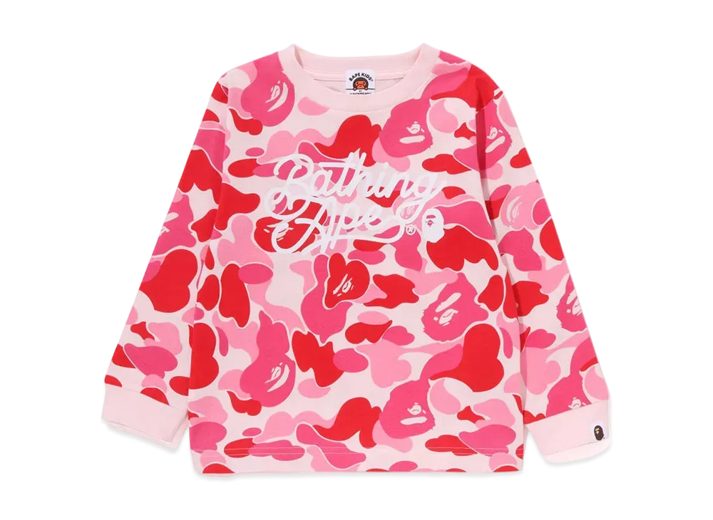 A BATHING APE ABC Camo Ls Tee "Pink"