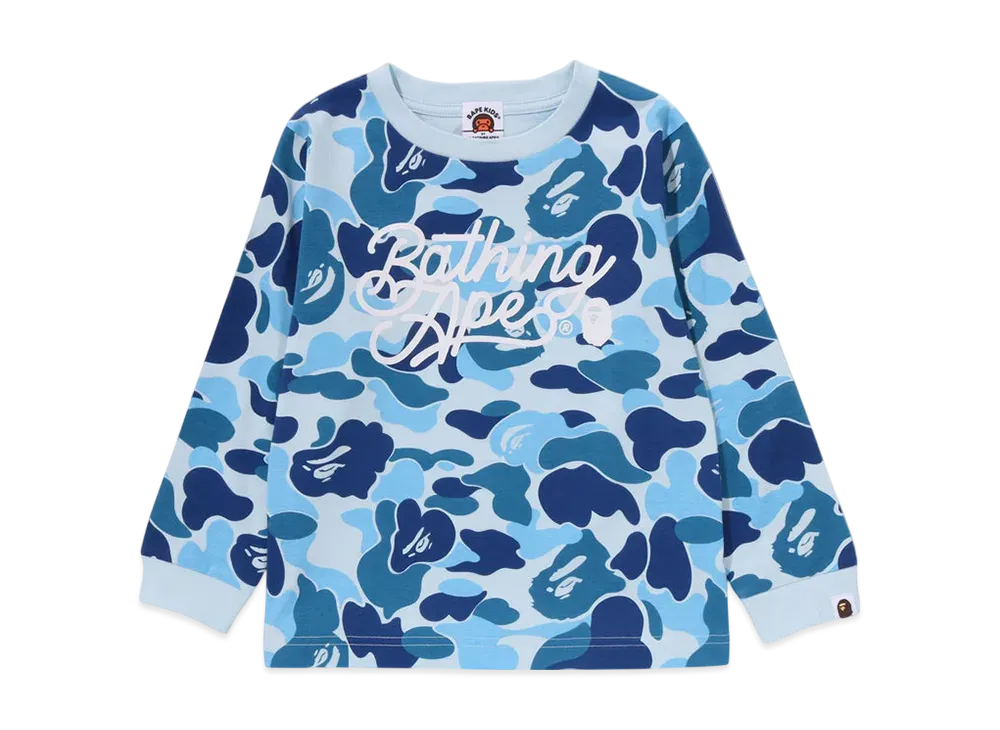 A BATHING APE ABC Camo Ls Tee "Blue"