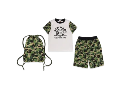 A BATHING APE ABC Camo Baby Milo Kids Gift Set "Green"