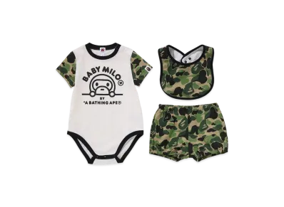 A BATHING APE ABC Camo Baby Milo Baby Gift Set "Green"
