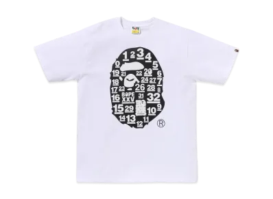 A BATHING APE 32ND Anniv. 1ST Camo Big Ape Head Tee "White"