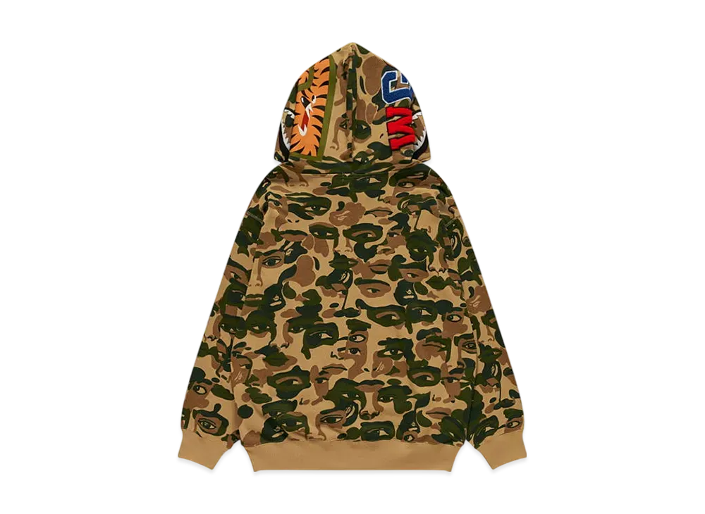 A BATHING APE Bape x Kidsuper Camo Shark Full Zip Hoodie