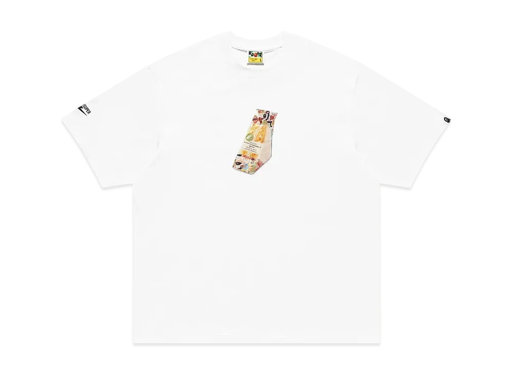 A BATHING APE Bape x Kidsuper Egg Sandwich Tee "White"