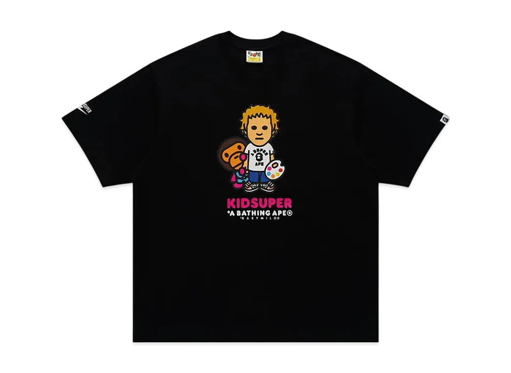 A BATHING APE Bape x Kidsuper Milo Tee "Black"
