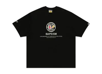 A BATHING APE Bape x Kidsuper Bapeism Logo Tee "Black"