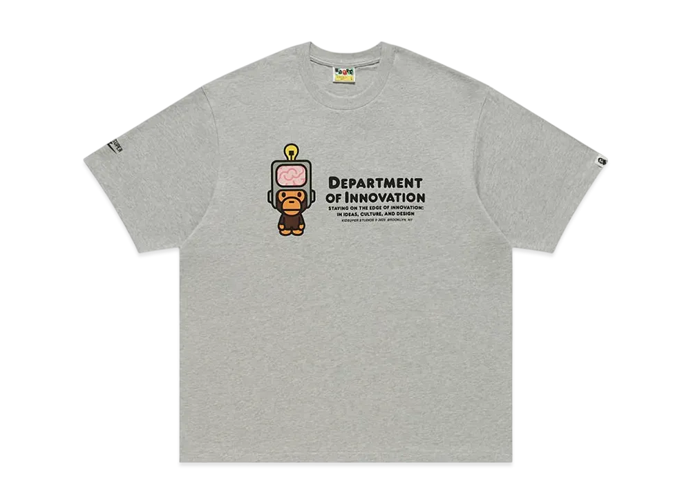 A BATHING APE Bape x Kidsuper Milo Graphic Tee "Gray"