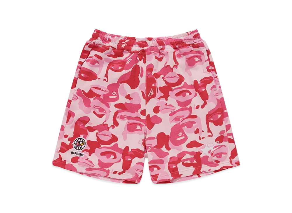 A BATHING APE Bape x Kidsuper Camo Sweat Shorts "Pink"