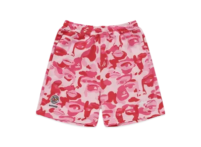 A BATHING APE Bape x Kidsuper Camo Sweat Shorts "Pink"