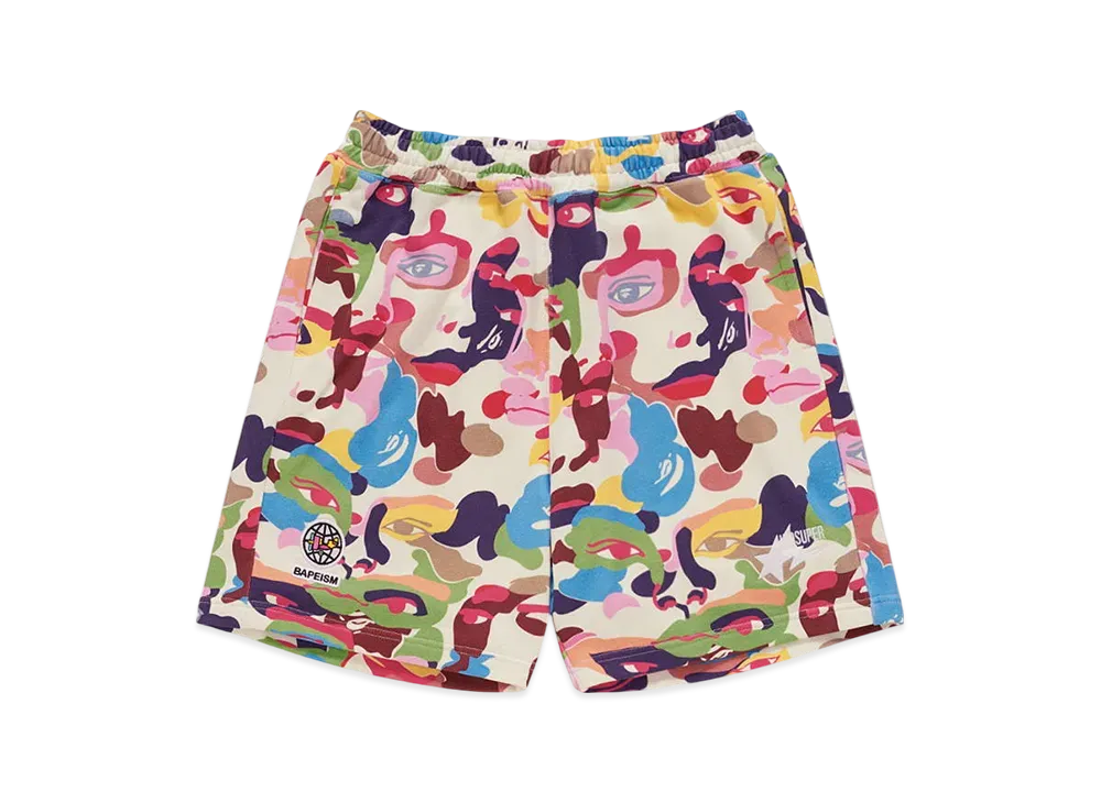 A BATHING APE Bape x Kidsuper Camo Sweat Shorts "Multi"