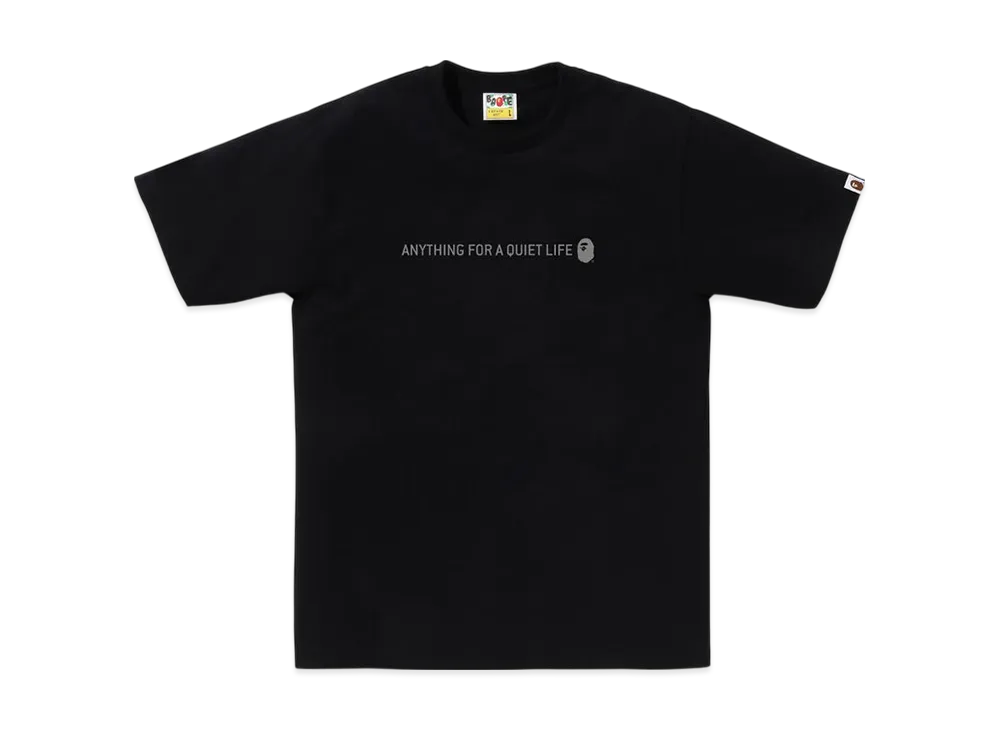 A BATHING APE Reflector Industrial Logo Tee "Black"