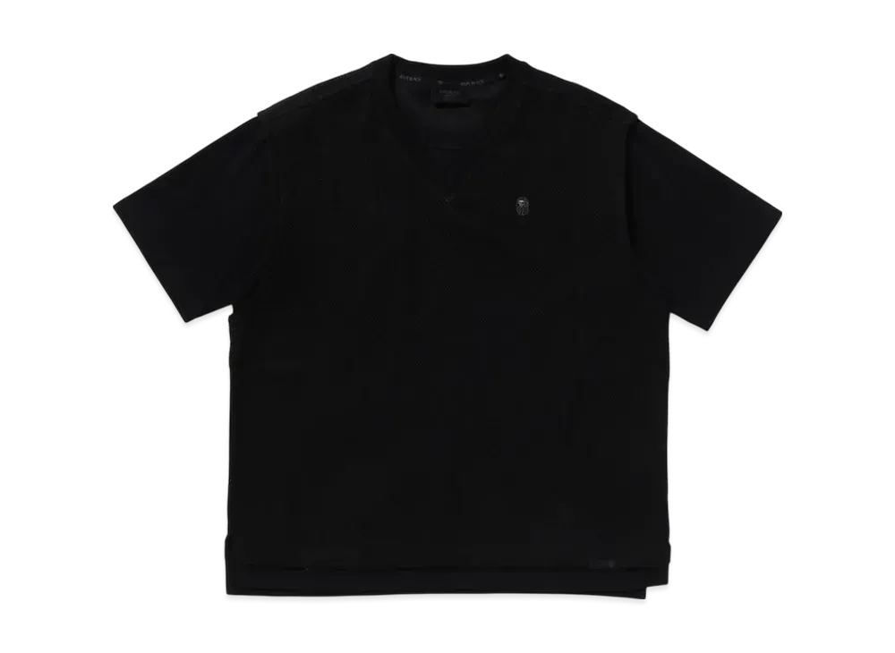 A BATHING APE Bape Black Hybrid Tee "Black"