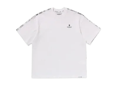 A BATHING APE Bape Black Paisley Tee "White"