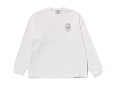 A BATHING APE Bape Black Paisley Long Tee "White"