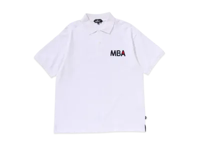 A BATHING APE Basic Polo Shirt "White"