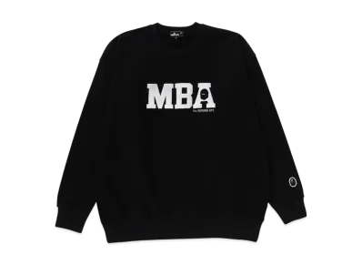 A BATHING APE Pull Over Crewneck Sweat Shirt "Black"