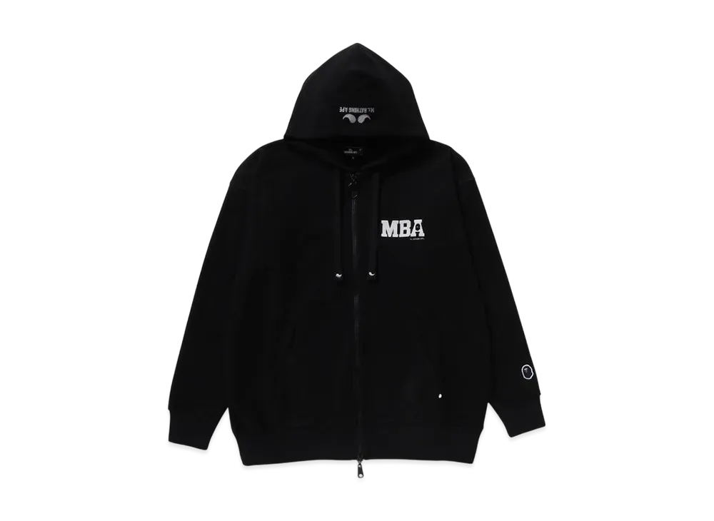 A BATHING APE Zip Up Hoodie "Black"